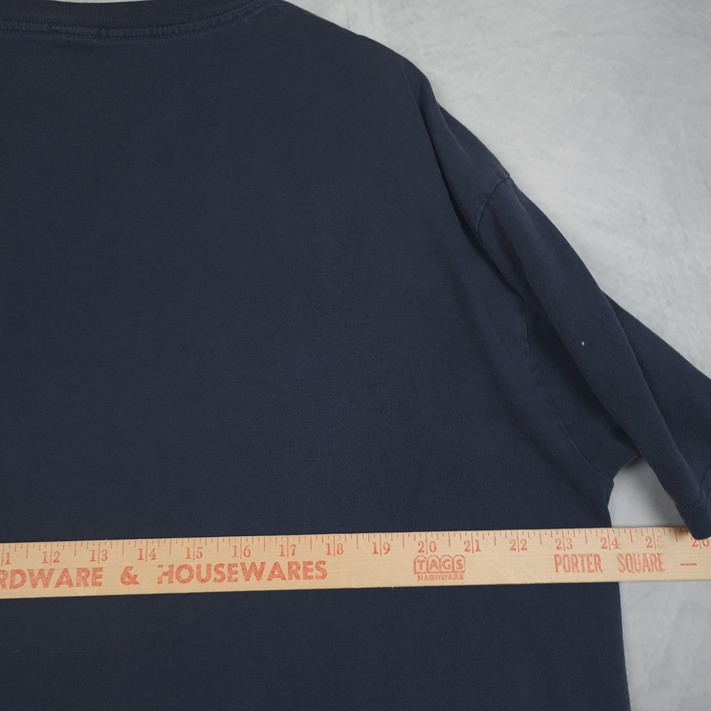 Vintage GAP Shirt Mens Extra Large Navy Blue Classic Spell Out Made in USA 90s - Picture 13 of 16